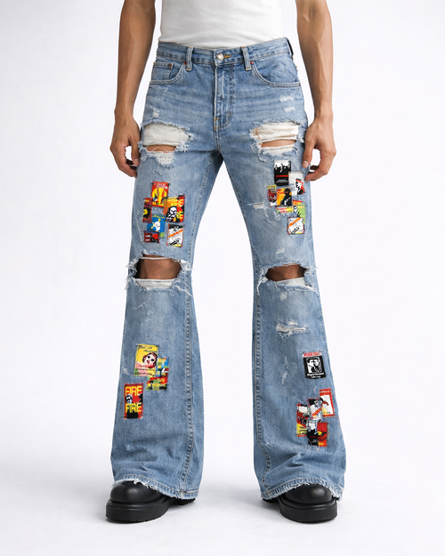 S.T.X PATCHWORK DENIM